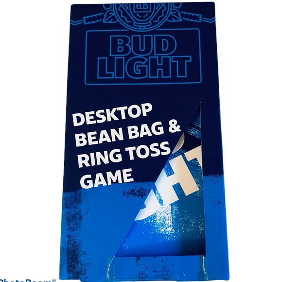 Bud Light Desktop Bean Bag & Ring Toss Game - Picture 2 of 15